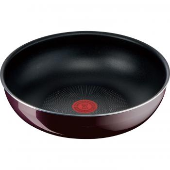 Tefal Wok Bordeaux Intense 28 cm abnehmbarer Topf für Gas – schadstofffrei
