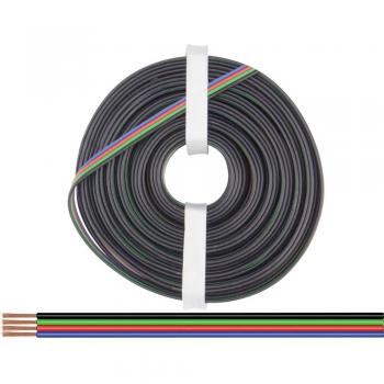 Fil électrique multi‑couleur noir/vert/rouge/bleu – Donau 419‑100 100 m