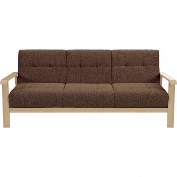 Sit&more 3-Sitzer Billund, stilvolle Armlehnen aus Buchenholz