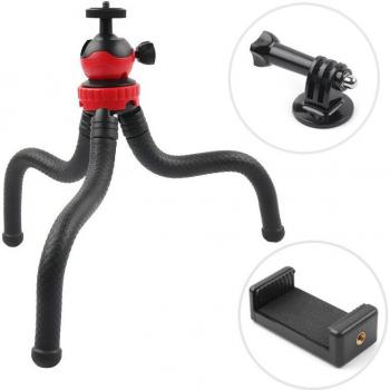 Octopus Reisestativ‑Halter für Smartphone, Nikon, Canon, SONY und GoPro