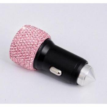 Crystal Bling Dual USB Car Charger