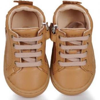 Baskets Montantes Filles 22 Easy Peasy MY DODU LACET TIGROU Marron