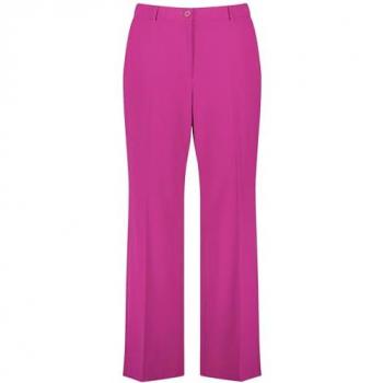 SAMOON Gepflegte Weitbein-Bügelfaltenhose Carlotta Pink 54/XXL
