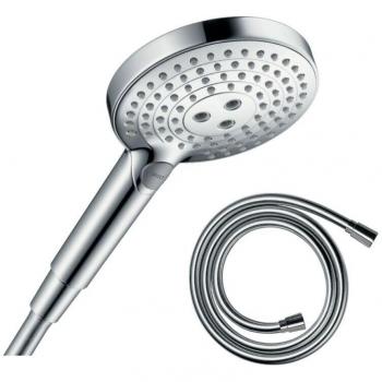Pommeau de douche Hansgrohe 120 EcoSmart Raindance Select 3 jets chromé