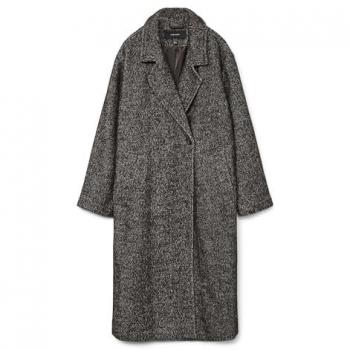 Vero Moda Langmantel für Damen, Modell VMBABETTE, braun, Größe L