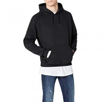 Urban Classics Blank Hoodie Hooded Sweater Black