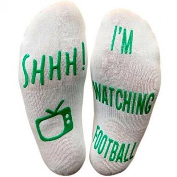 Funny Shh I'm Watching Football Football Fan Socks
