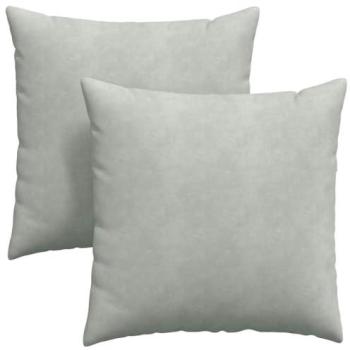Set de Coussins de Canapé 2 Pcs 80x80 cm Gris Clair