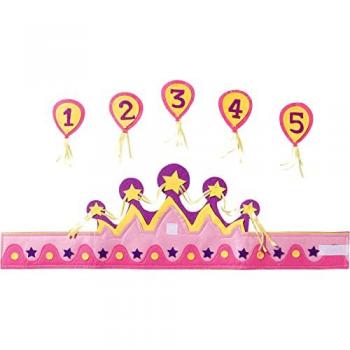 Gourde de joie rose pour fille – 20 cm, set de 6