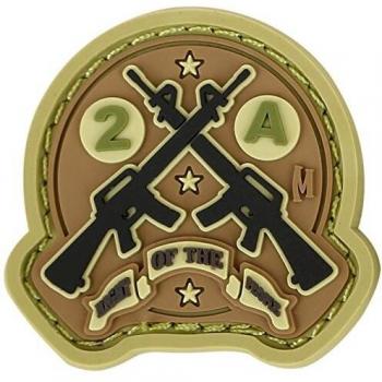 AR15 2A Arid Field Patch 1.4x1.3