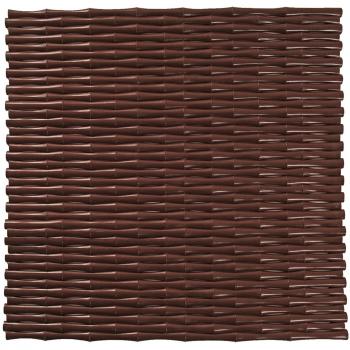 Tappetino doccia anti-scivolo Shark, 54x54 cm, marrone