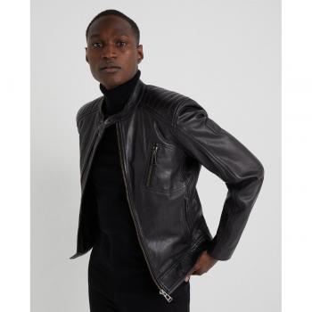 Belstaff Giacca in Pelle per Moto Nero 46