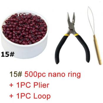 Hair Extension Silicone Nano Rings Kit