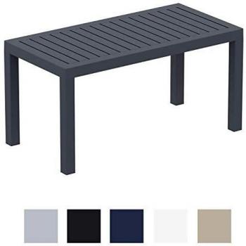 Dunkelgrauer CLP Gartenlounge Tisch – UV‑schutzbar, wetterbeständig
