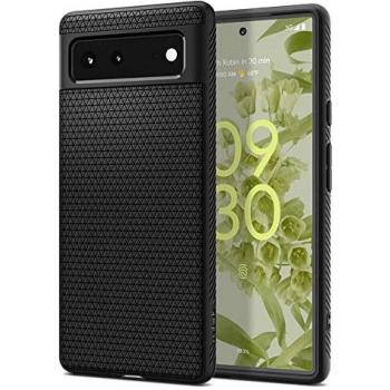 Spigen Liquid Air (Google Pixel 6) – wasserabweisende Hülle in Schwarz