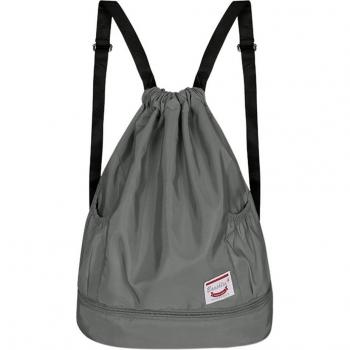 Nylon Drawstring Sports Bag for Men and Women
