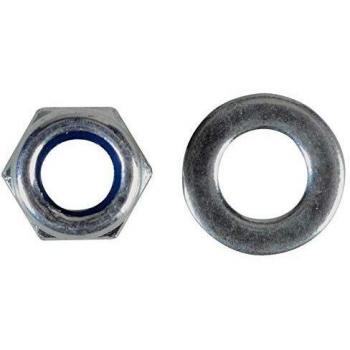 M5 Zinc Plated Nyloc Nuts and Washers Forgefix Pack of 40