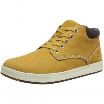 Timberland Unisex-Kinder Davis Square Leder Chukka Boots, Gelb