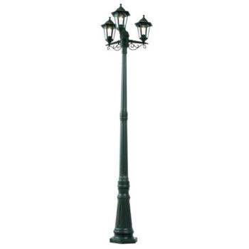Dark Green Qazqa Classic Lantern 217cm, 3‑Light, IP44