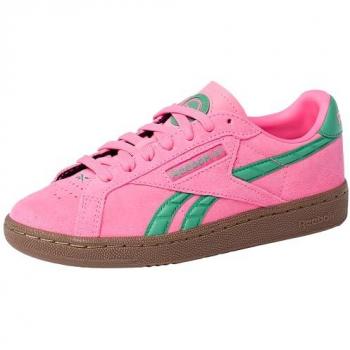 Reebok Club C Grounds Shoe – Atomic Pink, Upgrade Green (UK 5)