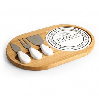 Taglieri in Legno Beige H&H – Set di 5 per il formaggio