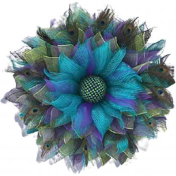 Beautiful Peacock Design Home Decor Wreath