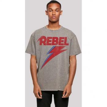 David Bowie Oversize T-Shirt in Grau