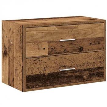 VidaXL Old Wood Cabinet with 2 Drawers 60x31x40 cm