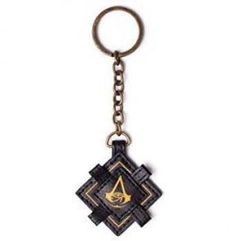 Assassin’s Creed Origin Lederwappen 16 cm – Metall-Keyring, Braun, Bio‑KE367899ACE