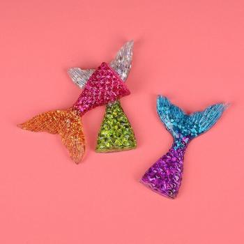 Glittery Mermaid Fish Tail Slices