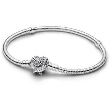 Pulsera de Serpiente Pandora Moments con Cierre Corazón Alado
