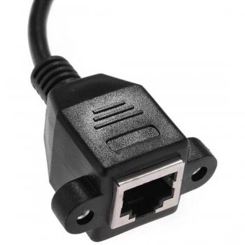 Dewtreetali Ethernet Kabel 1FT M/F Schwarz