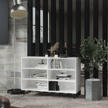 Aparador TORANA: Madera Contrachapada Blanca 103,5×35×70 cm + Luces LED