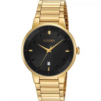 Citizen BI5012-53E Overseas Model – Black Gold Stainless Steel Men’s Timepiece