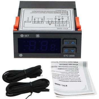 Termorregulador Negro Etc-3000 para Refrigeración NTC