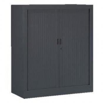 Armoire de bureau à rideaux avec 2 étagères