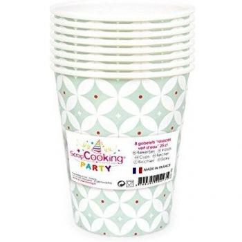 Set de 8 Gobelets en Carton Rose