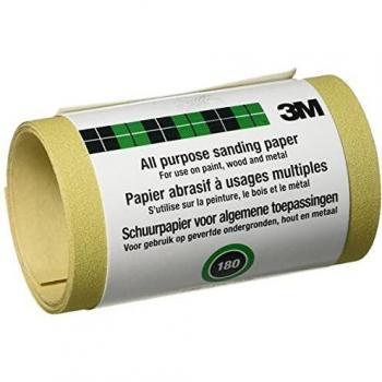 M SandBlaster Fine Sandpaper Roll, 2.5 m length