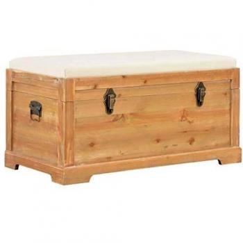 VidaXL Cushion‑Coated Storage Case – 80×40×40 cm (MDF)
