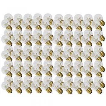 Warmweiße LED Tropfenlampe 100 Stück E27 1W