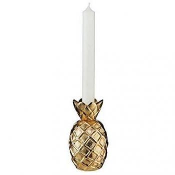 Ananas‑Kerzenhalter „Golden Nature“ – 10 cm, Tischaccessoire