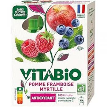 VITABIO Gourde Mix Fruit Antioxydant Bio – 4×100 g