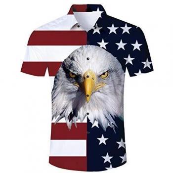 TUONROAD Hawaiian Summer Shirt – Herren Kurzhals, Slim Fit