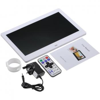 HD Digital Photo Frame 10 with Alarm Clock and MP3/MP4 Support