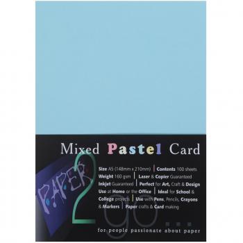 Pastel Rainbow Card A5 160gsm Pack 100