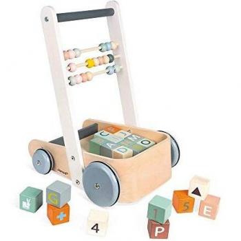 Carrello Janod Sweet Cocoon con blocchi ABC