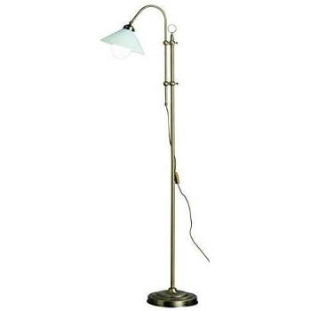 GLOBO LIGHTING Messingglas Stehleuchte – Leselampe Braun