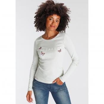 KangaROOS „Fit & Flow“ Langarmshirt für Damen – Cremelbare Ärmel, figurbetonter Schnitt, XXL