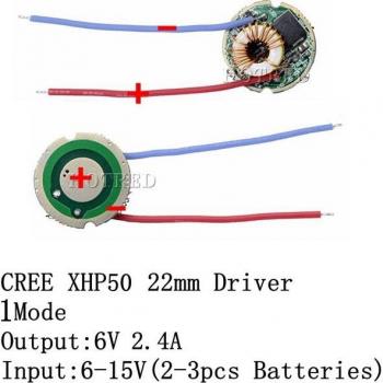 Cree XHP50 LED Driver DC7V-15V Input 2400mA
