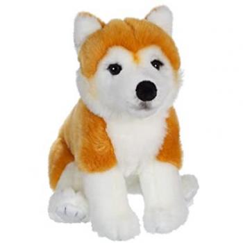 GIPSY TOYS Peluche Chien Shiba assise, 25 cm